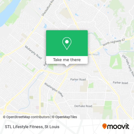 STL Lifestyle Fitness map