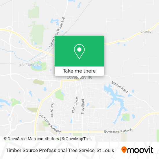 Timber Source Professional Tree Service map