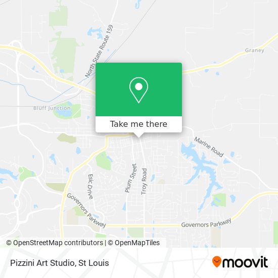 Pizzini Art Studio map