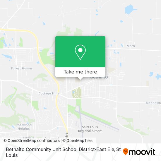 Bethalto Community Unit School District-East Ele map