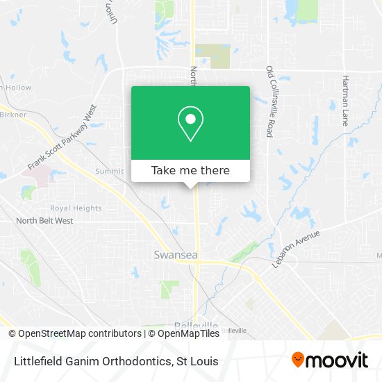 Littlefield Ganim Orthodontics map