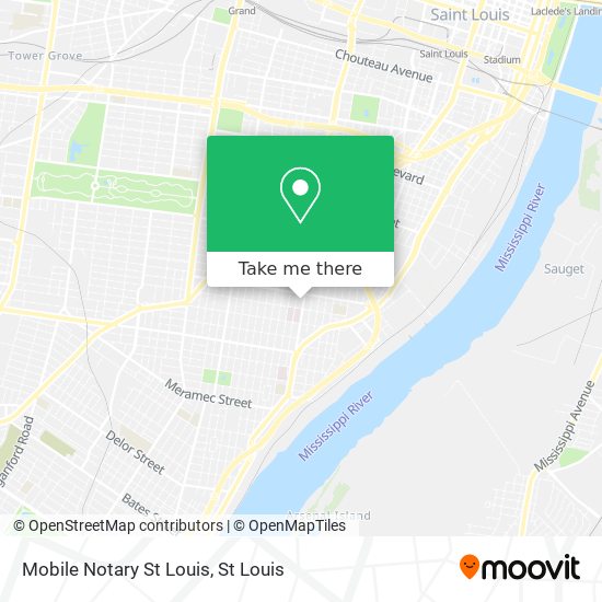 Mobile Notary St Louis map