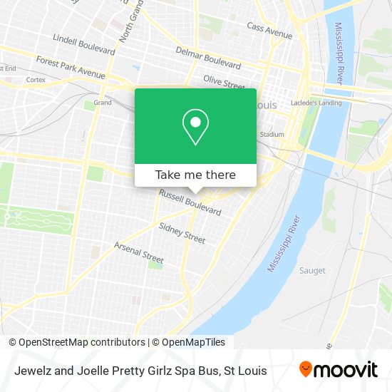 Jewelz and Joelle Pretty Girlz Spa Bus map