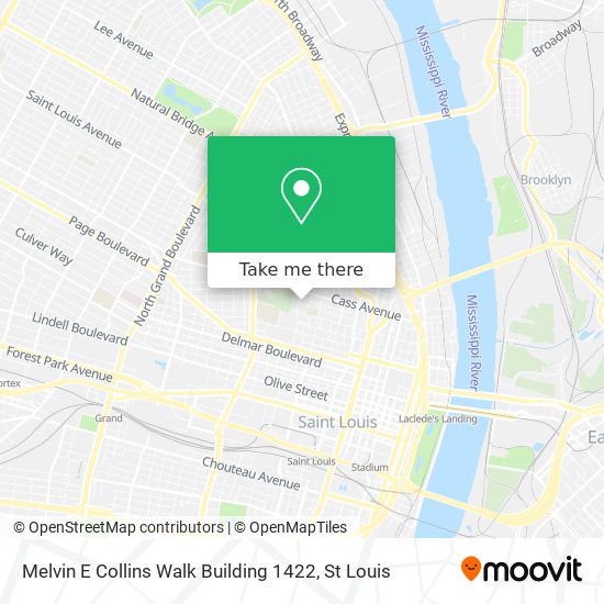 Mapa de Melvin E Collins Walk Building 1422