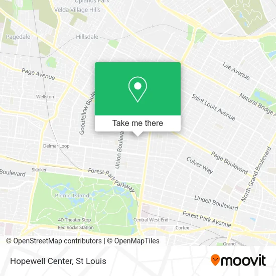 Hopewell Center map
