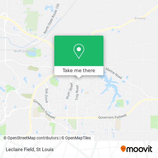 Leclaire Field map