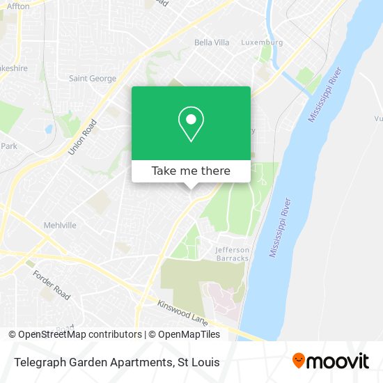 Mapa de Telegraph Garden Apartments