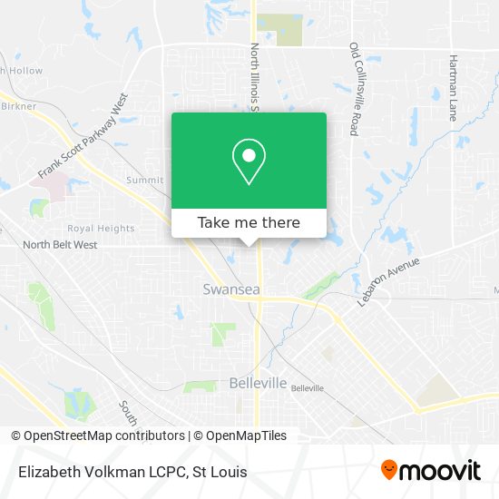 Elizabeth Volkman LCPC map