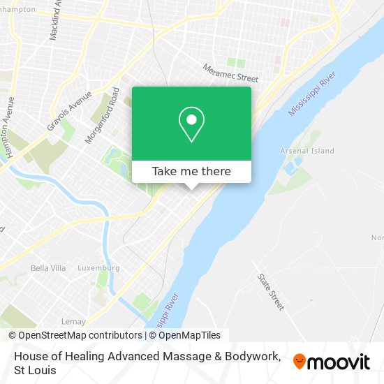 Mapa de House of Healing Advanced Massage & Bodywork