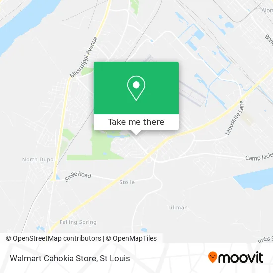 Walmart Cahokia Store map