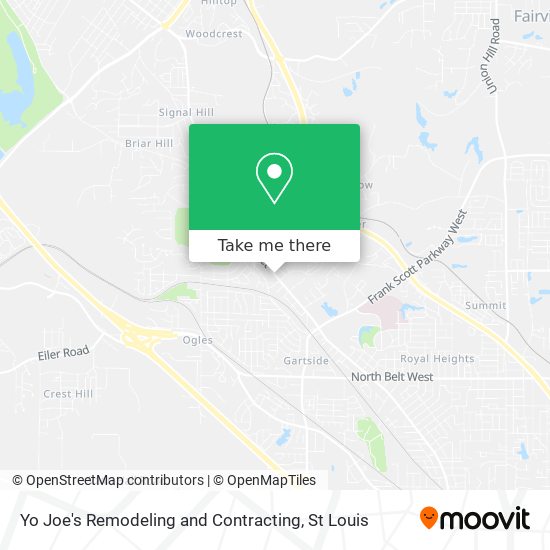 Mapa de Yo Joe's Remodeling and Contracting