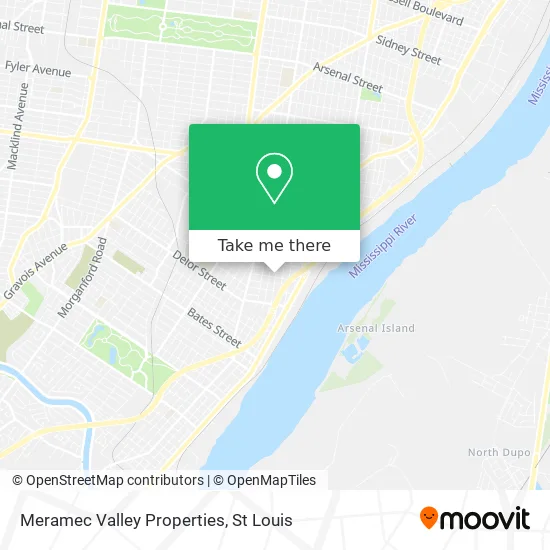 Meramec Valley Properties map