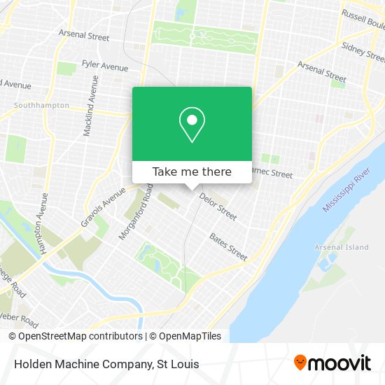 Mapa de Holden Machine Company