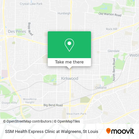SSM Health Express Clinic at Walgreens map