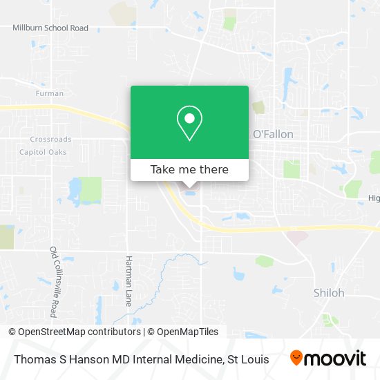 Thomas S Hanson MD Internal Medicine map