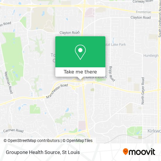 Mapa de Groupone Health Source