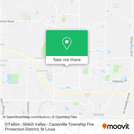 O'Fallon - Shiloh Valley - Caseyville Township Fire Protection District map