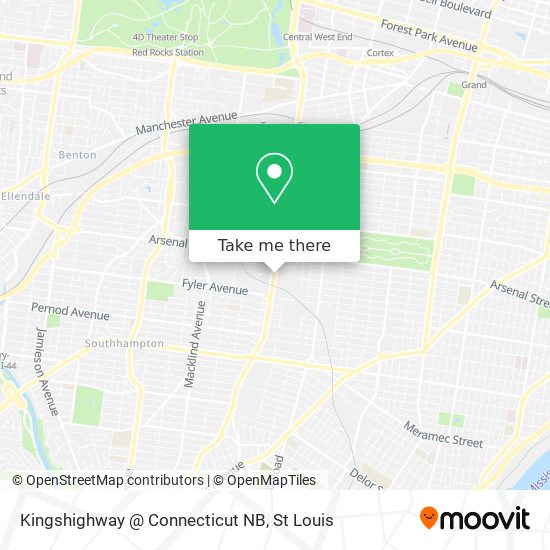 Mapa de Kingshighway @ Connecticut NB