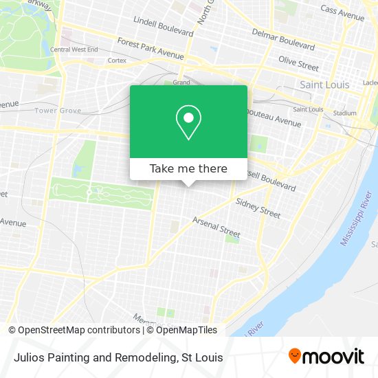 Mapa de Julios Painting and Remodeling