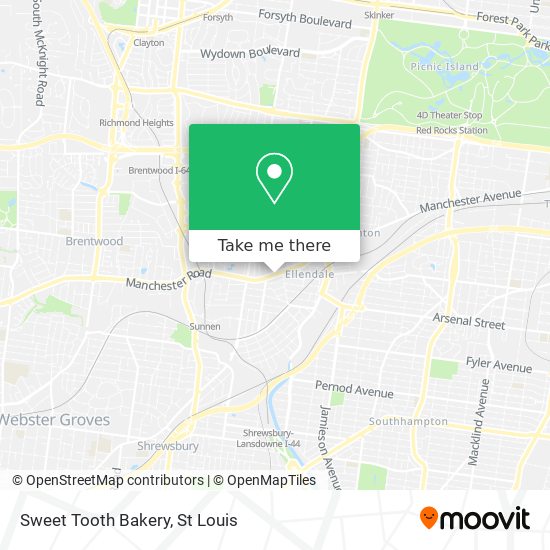 Mapa de Sweet Tooth Bakery