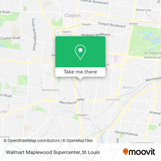 Walmart Maplewood Supercenter map