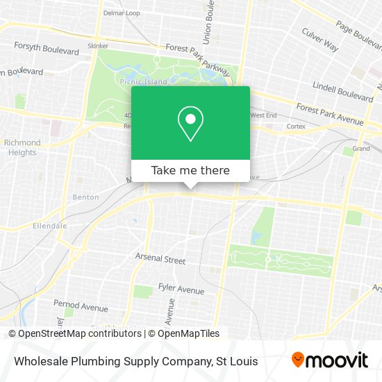 Mapa de Wholesale Plumbing Supply Company