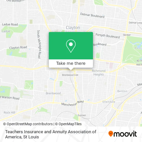 Mapa de Teachers Insurance and Annuity Association of America