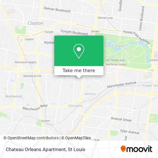 Mapa de Chateau Orleans Apartment