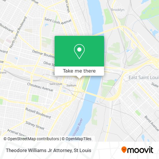 Theodore Williams Jr Attorney map