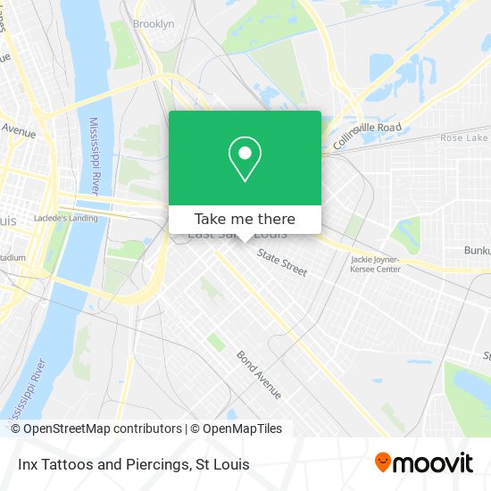 Mapa de Inx Tattoos and Piercings