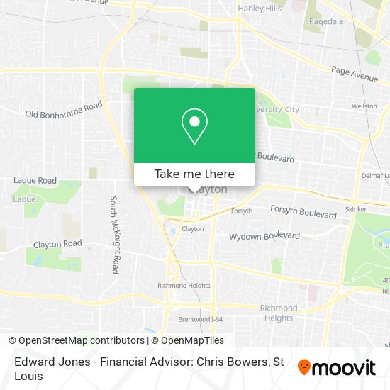 Mapa de Edward Jones - Financial Advisor: Chris Bowers