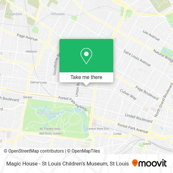 Magic House - St Louis Children's Museum map