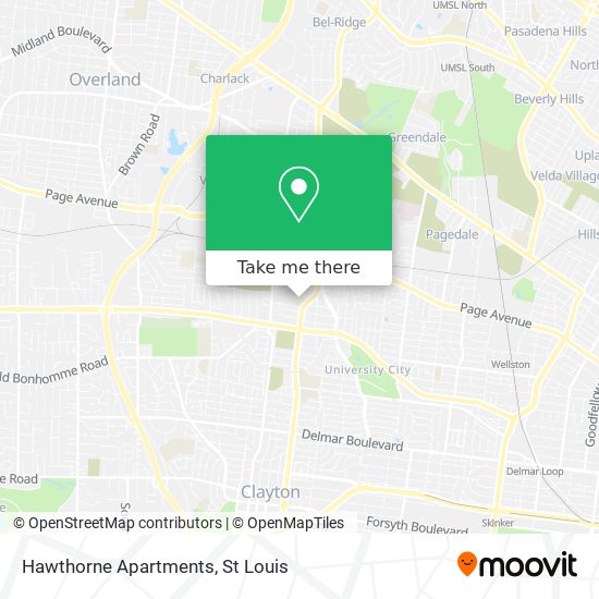 Hawthorne Apartments map