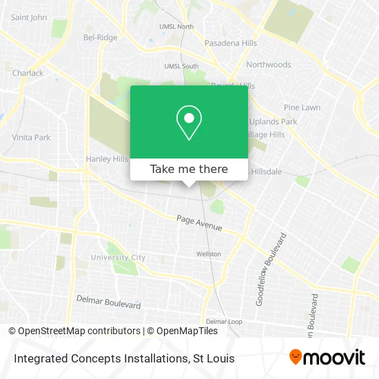 Integrated Concepts Installations map