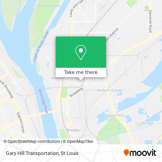 Gary Hill Transportation map