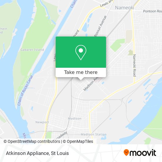 Atkinson Appliance map