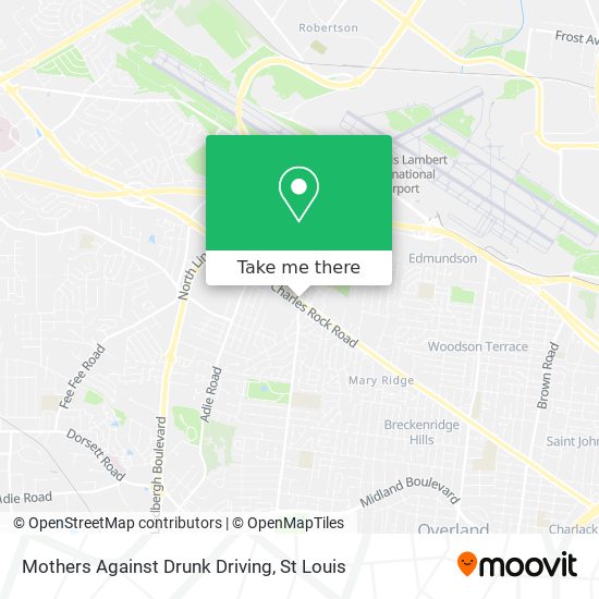 Mapa de Mothers Against Drunk Driving