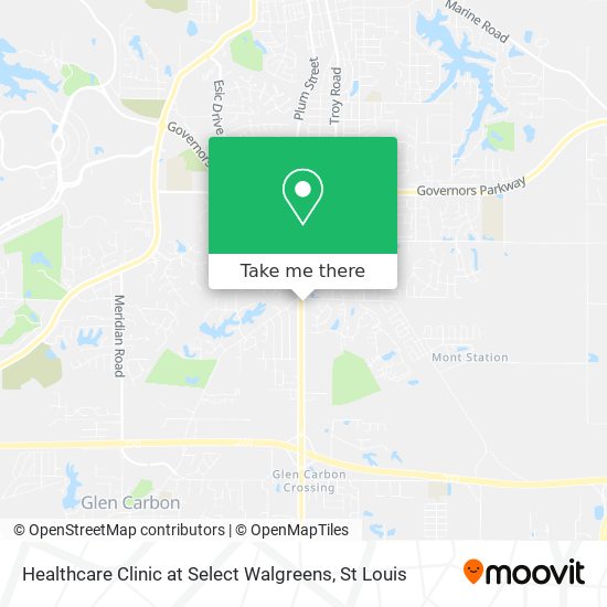 Healthcare Clinic at Select Walgreens map
