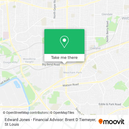 Mapa de Edward Jones - Financial Advisor: Brent D Tiemeyer