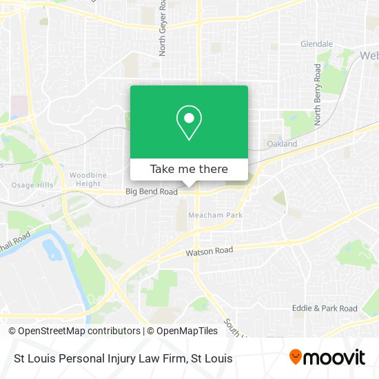 St Louis Personal Injury Law Firm map