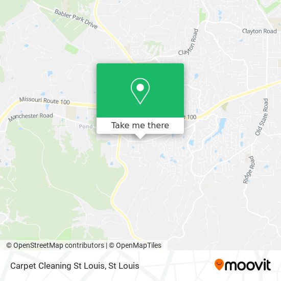 Carpet Cleaning St Louis map