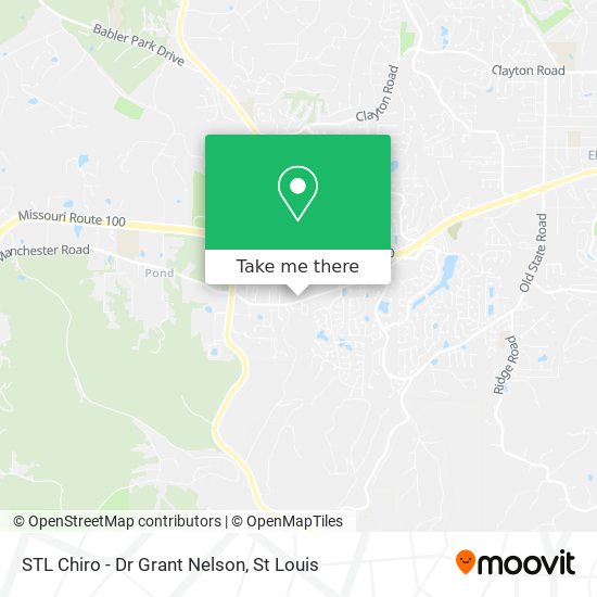 STL Chiro - Dr Grant Nelson map