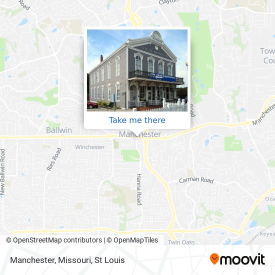 Manchester, Missouri map