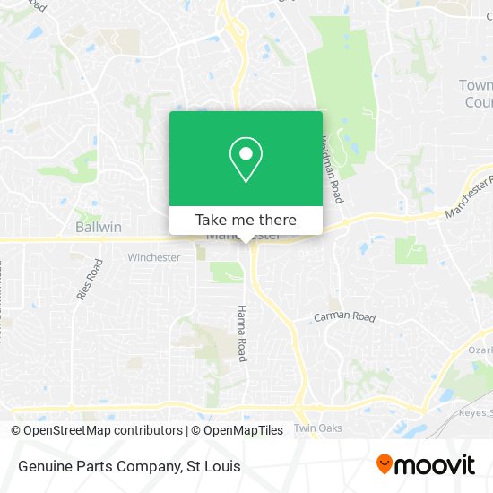 Mapa de Genuine Parts Company