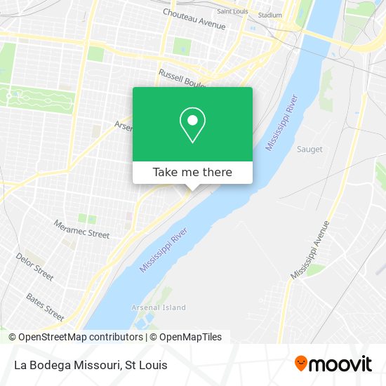 La Bodega Missouri map