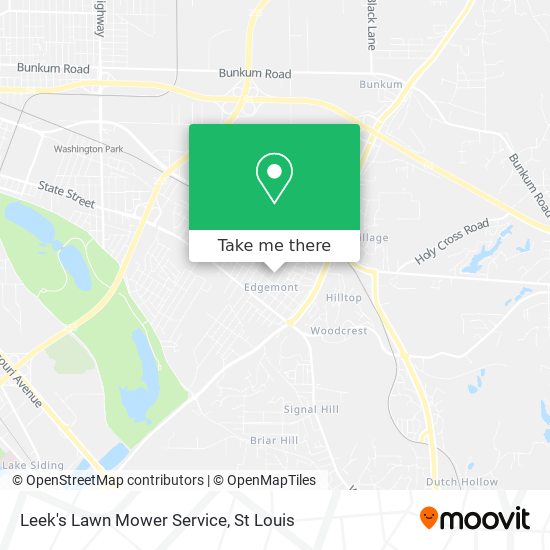 Mapa de Leek's Lawn Mower Service