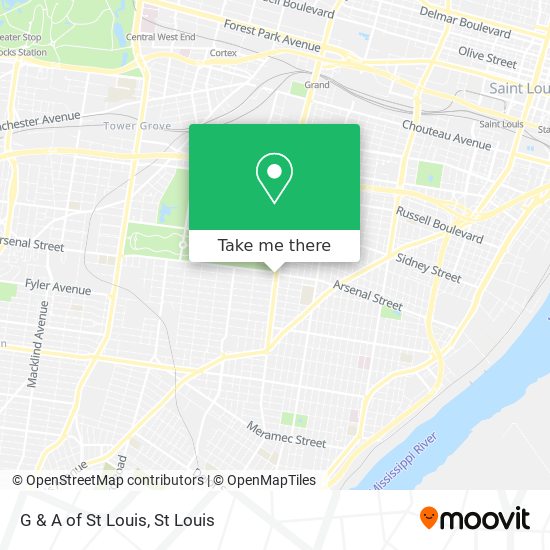 G & A of St Louis map