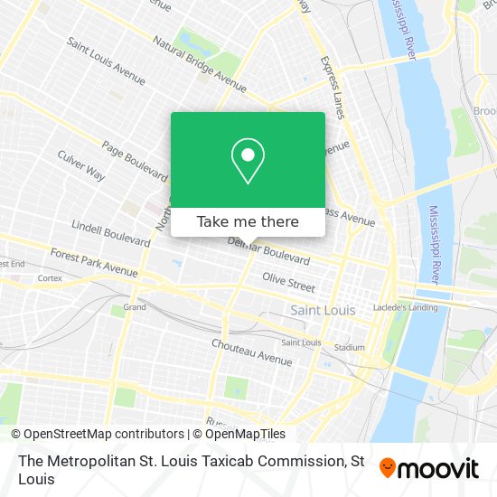 The Metropolitan St. Louis Taxicab Commission map