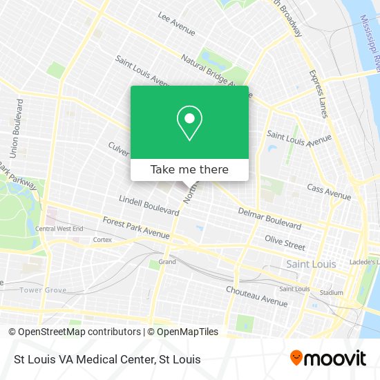 Mapa de St Louis VA Medical Center