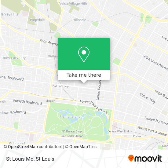 Mapa de St Louis Mo